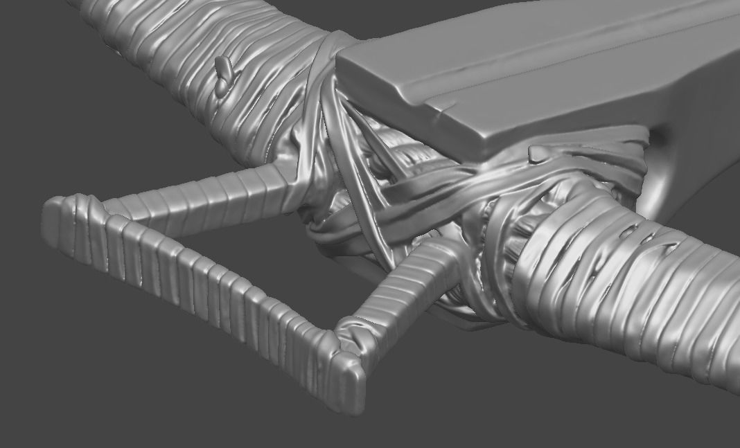 Knight leather gear 3D print model_4