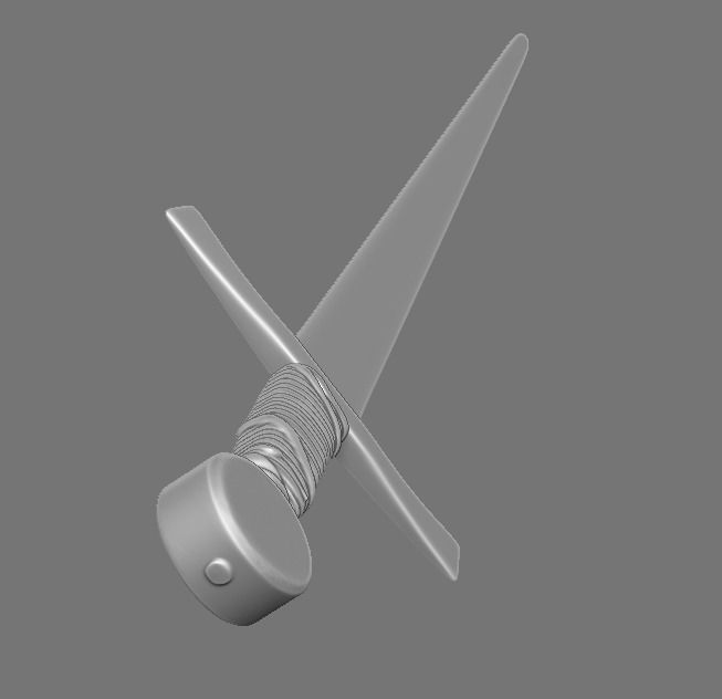 Knight leather gear 3D print model_41