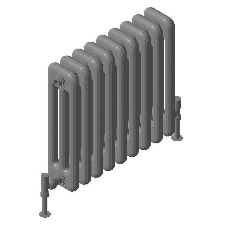 Horizontal Radiator - 3d printable 1-35 scale accessory 3D print model_1