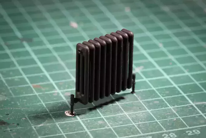 Horizontal Radiator - 3d printable 1-35 scale accessory 3D print model