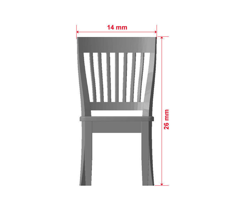 Chair - 3d printable 1-35 scale accessory for dioramas 3D print model_1