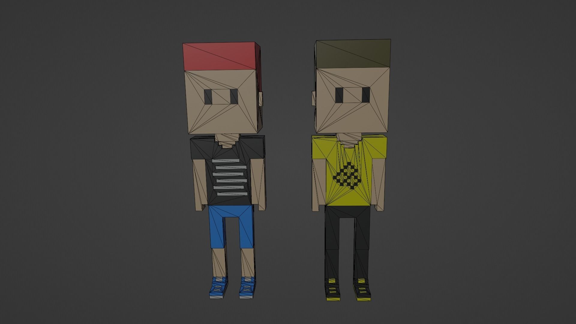 NFT Voxel Characters Low-poly 3D model_8