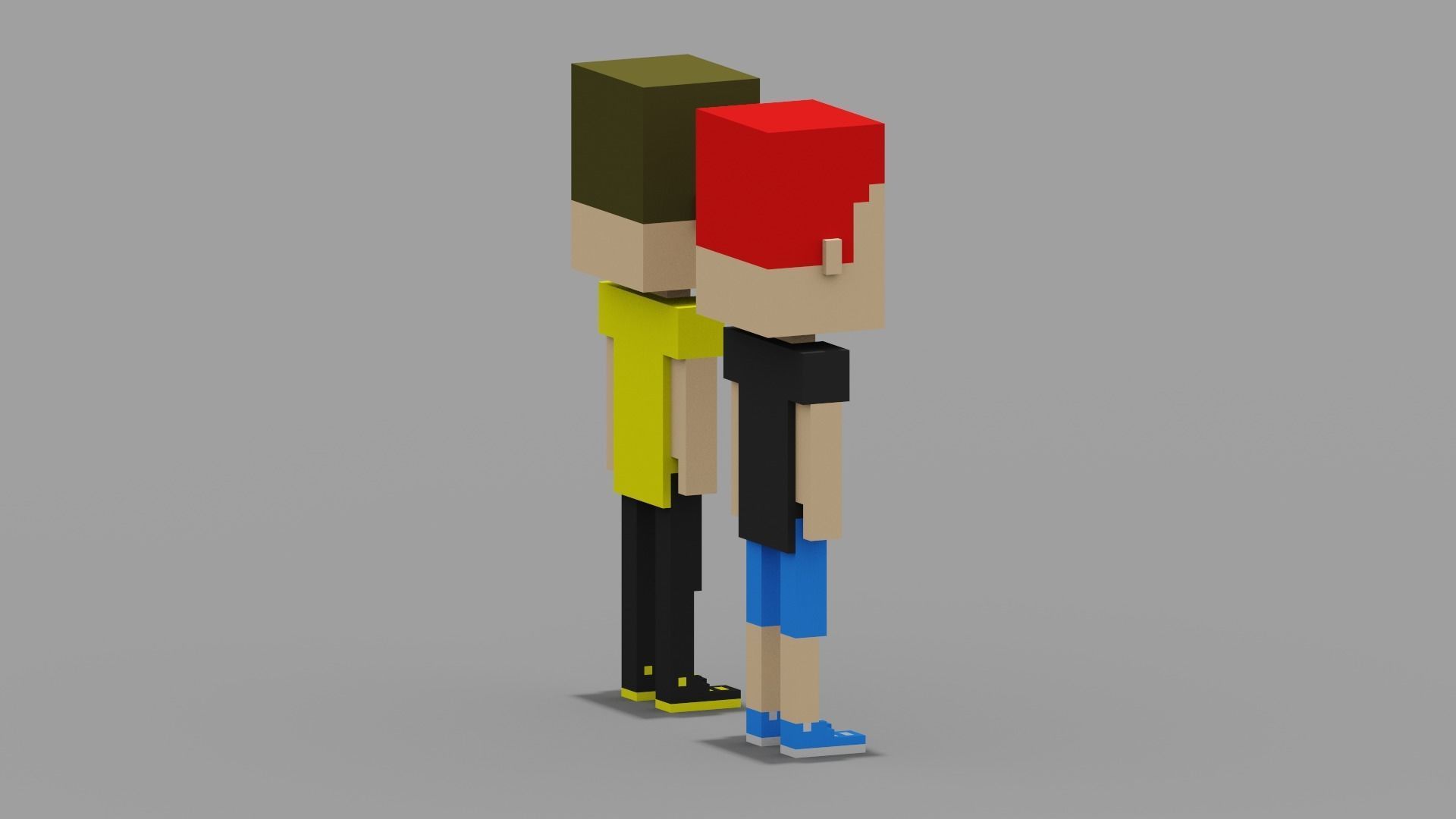 NFT Voxel Characters Low-poly 3D model_13
