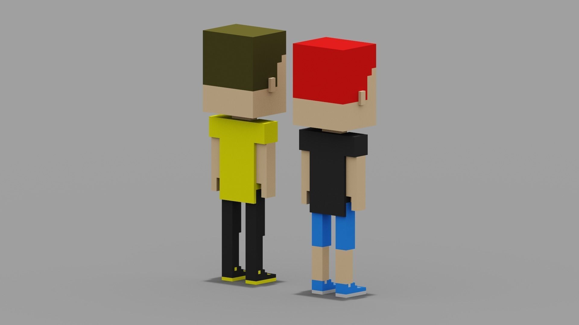 NFT Voxel Characters Low-poly 3D model_12
