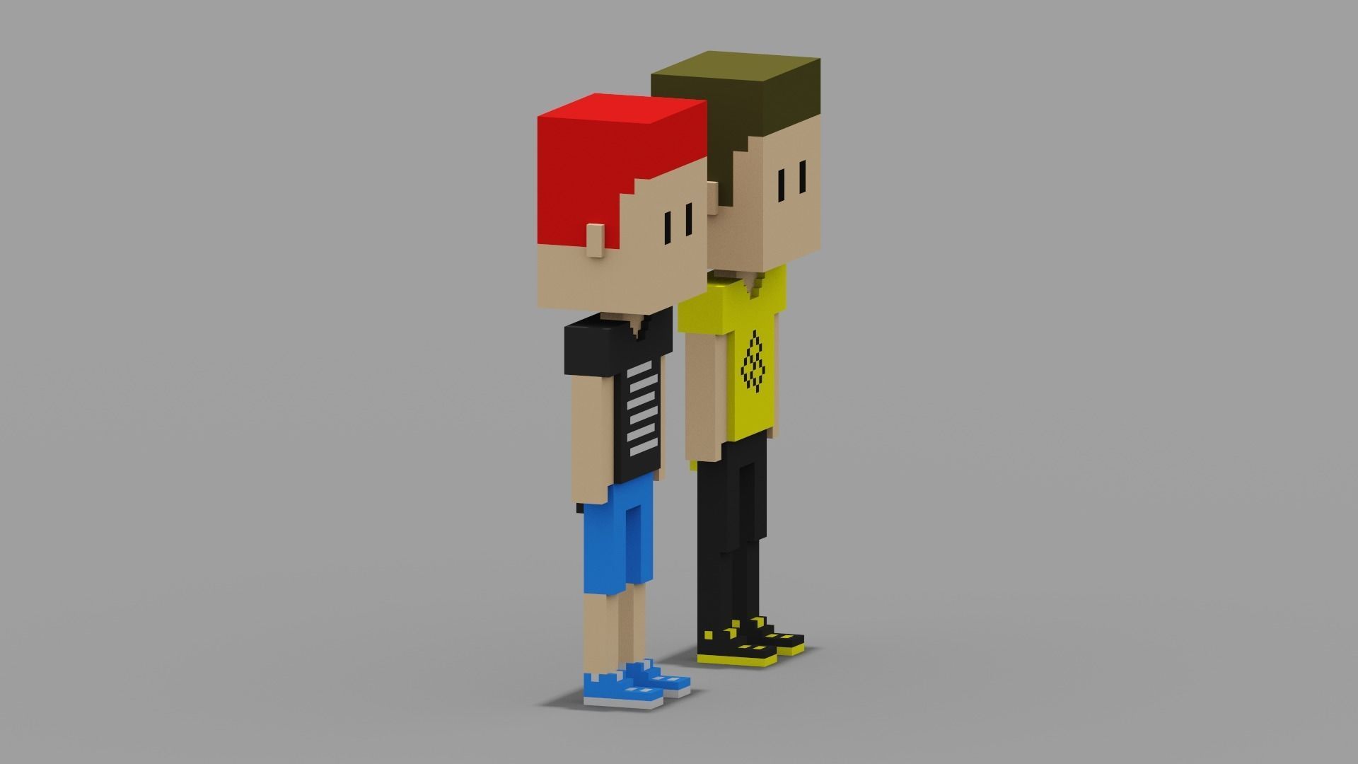 NFT Voxel Characters Low-poly 3D model_15