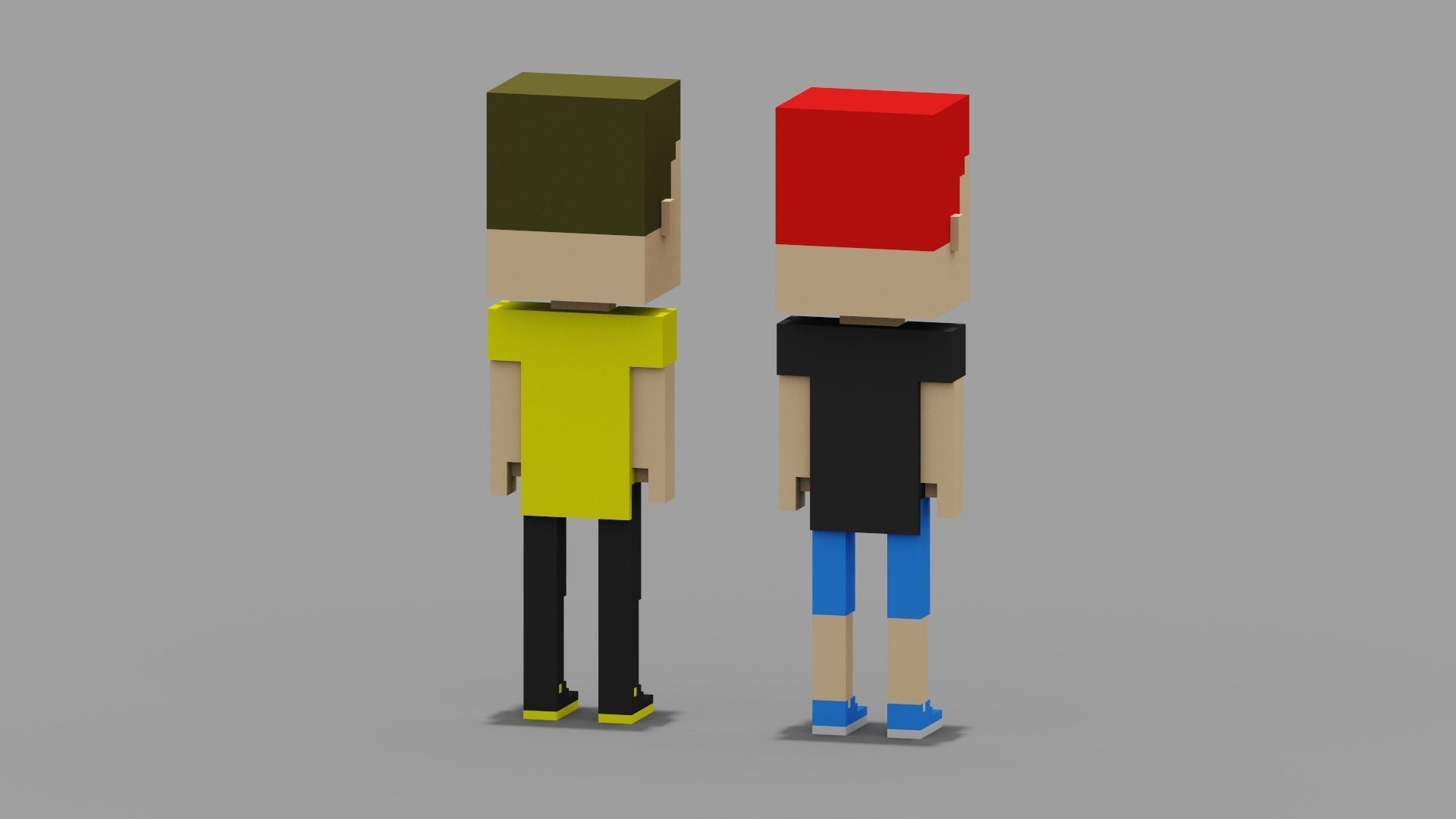 NFT Voxel Characters Low-poly 3D model_11