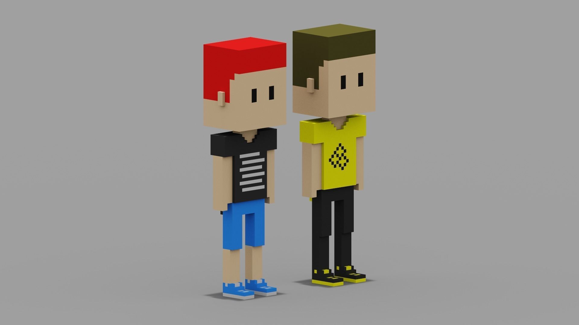 NFT Voxel Characters Low-poly 3D model_16