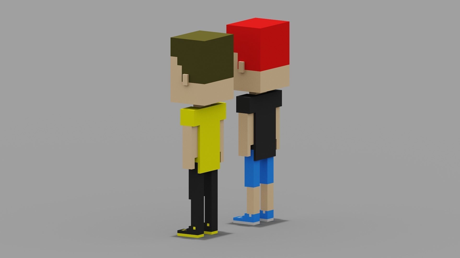 NFT Voxel Characters Low-poly 3D model_6