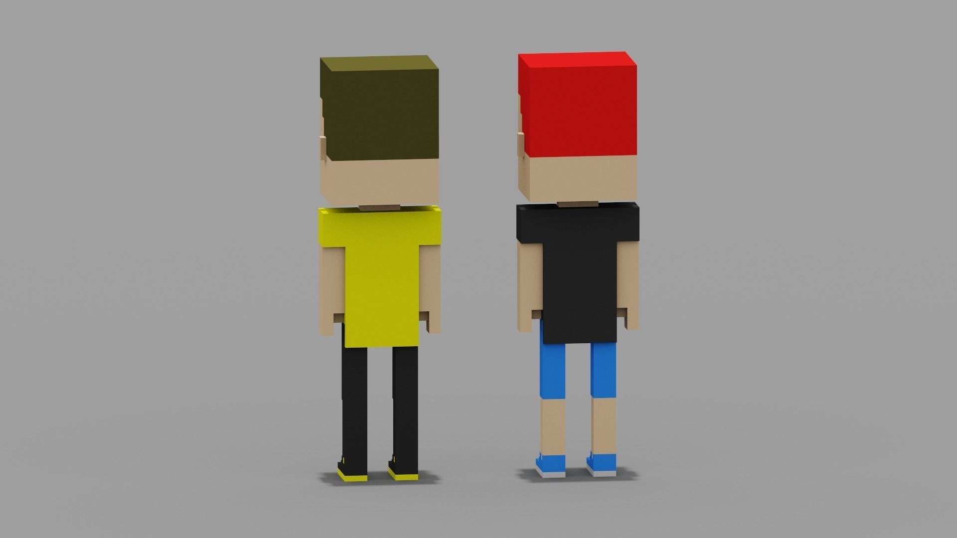 NFT Voxel Characters Low-poly 3D model_10