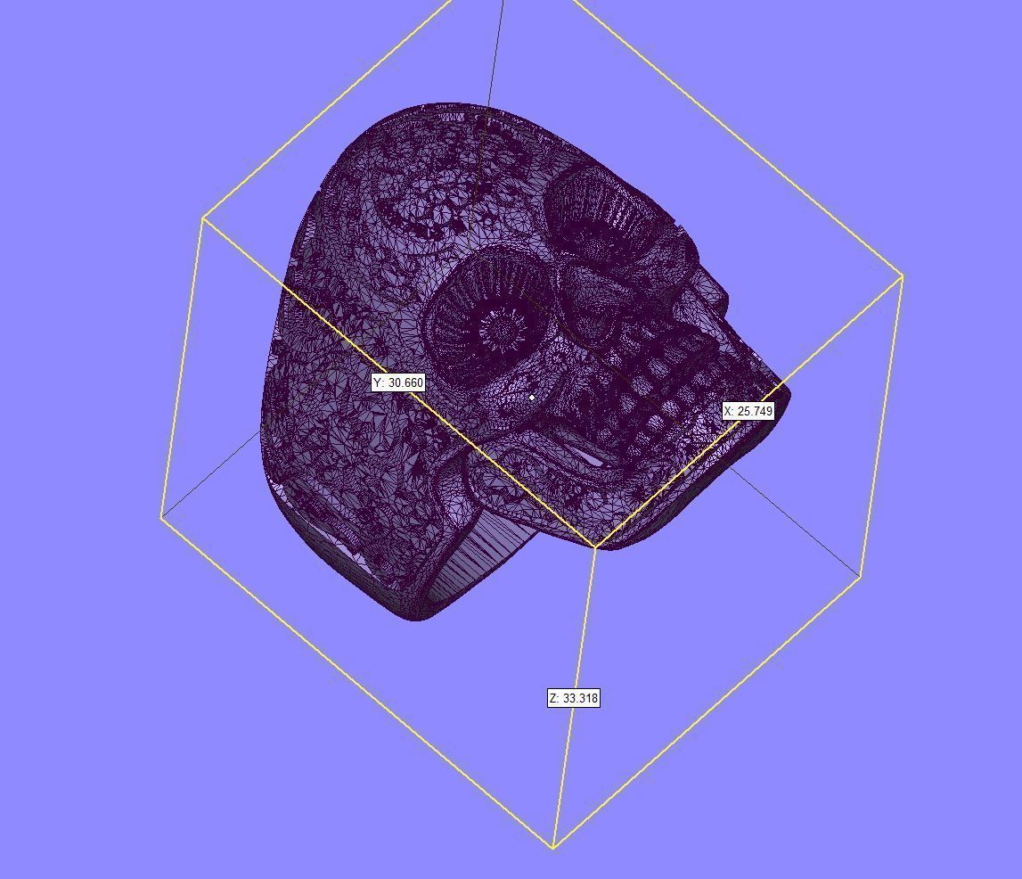 skull ring 3D print model_6