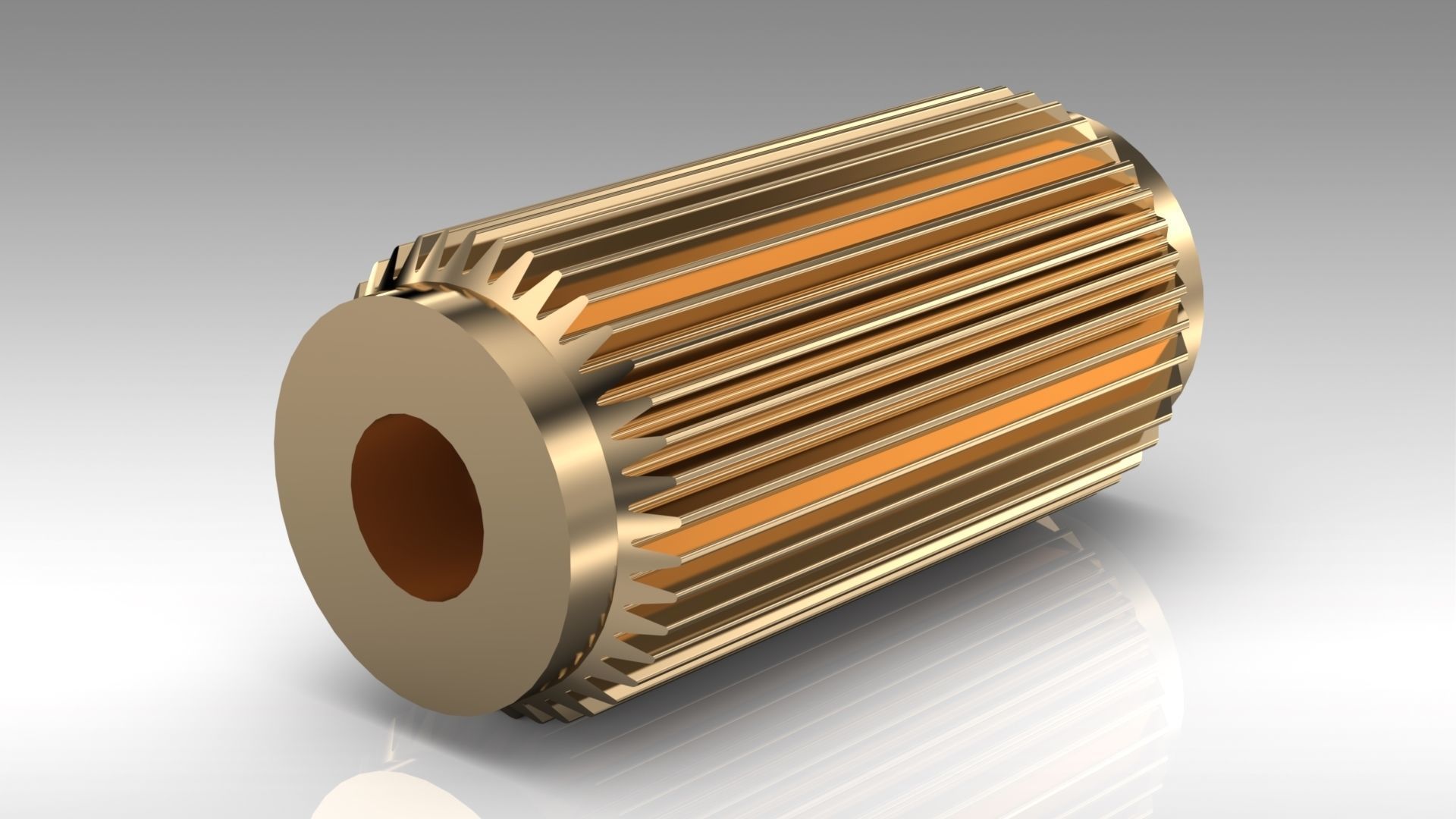 Scandinavian furniture knob PLATE LINEAR 3D model_4