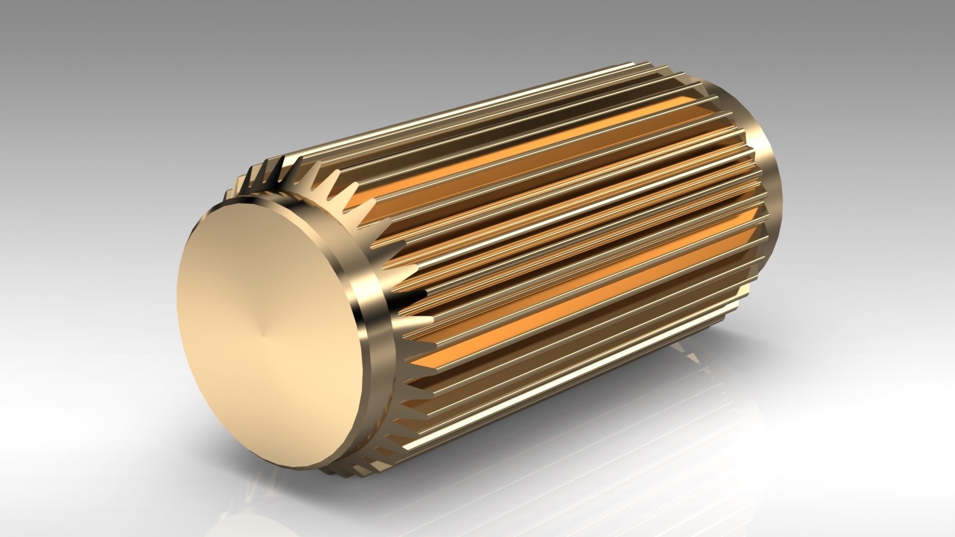 Scandinavian furniture knob PLATE LINEAR 3D model_3