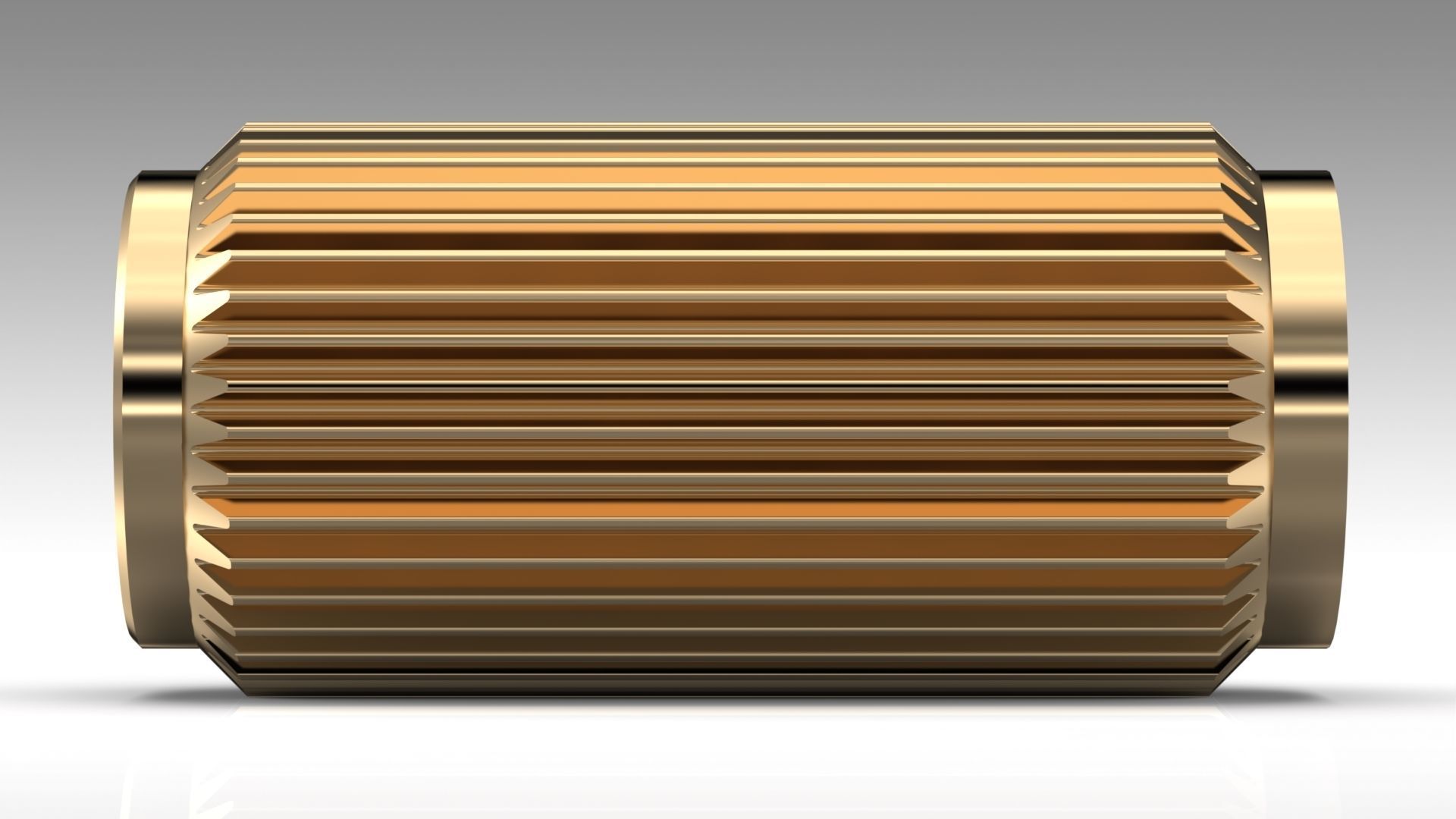 Scandinavian furniture knob PLATE LINEAR 3D model_8