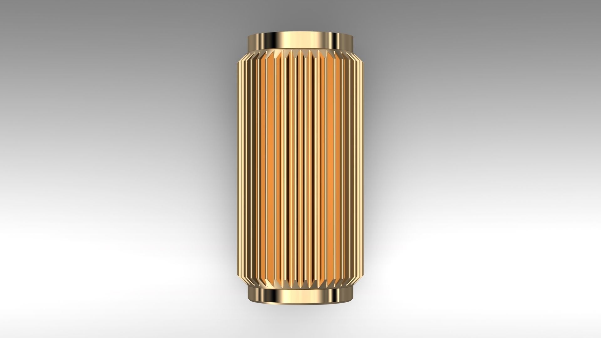 Scandinavian furniture knob PLATE LINEAR 3D model_7