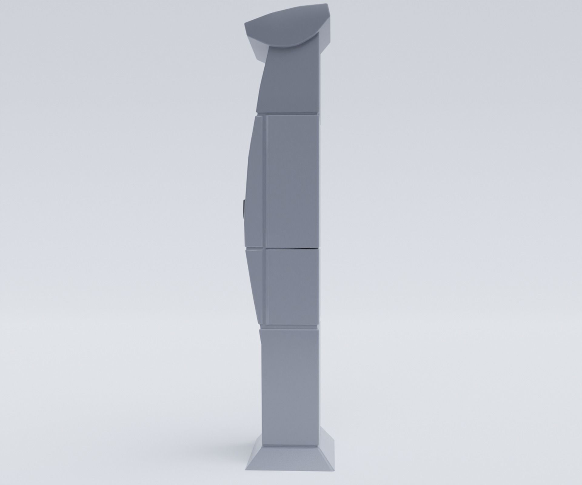 German Berlin Parking Meter 3D model_3
