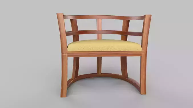 chair wooden with cushion