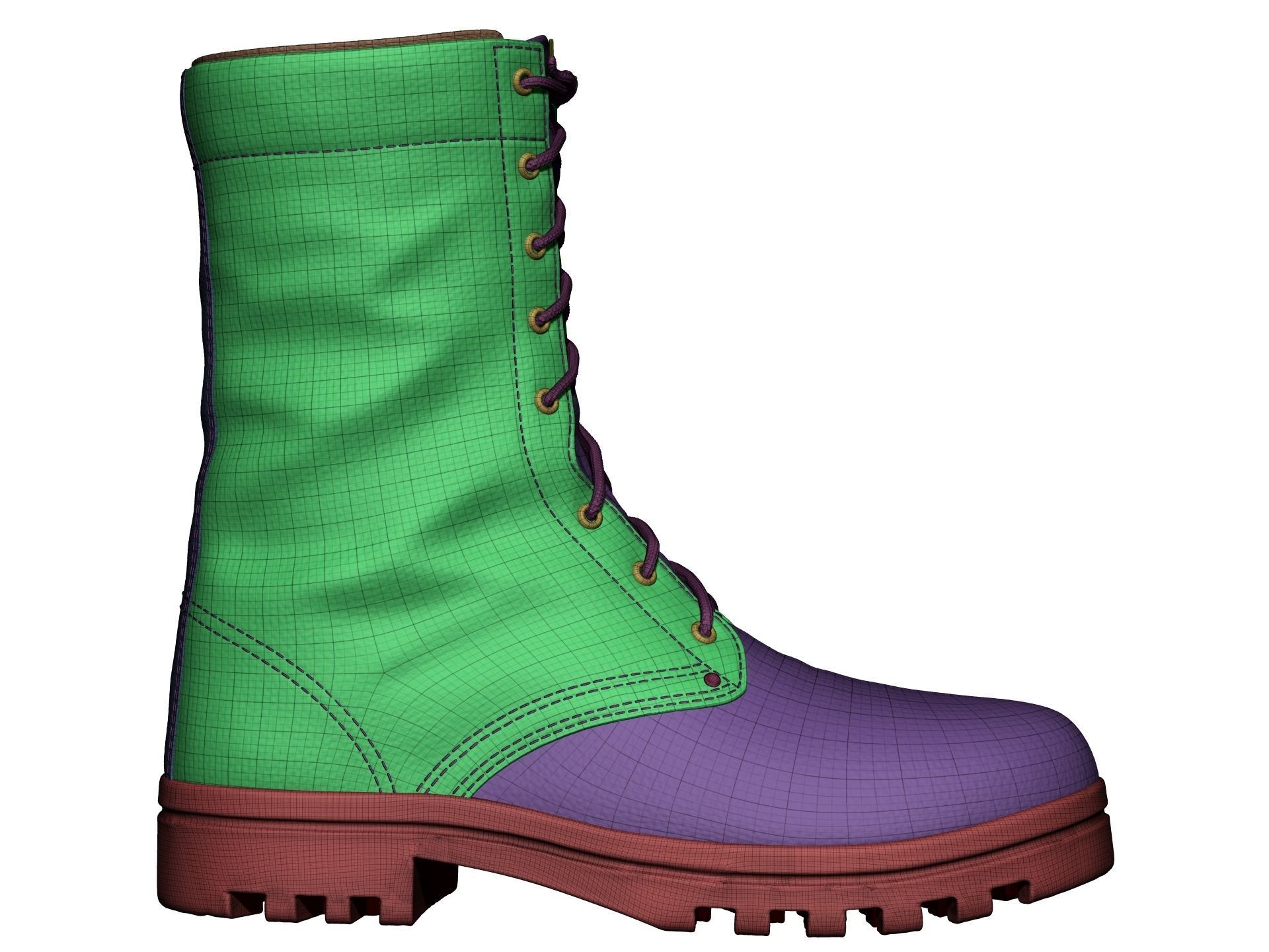 Army Boots - High Poly 3D model_18