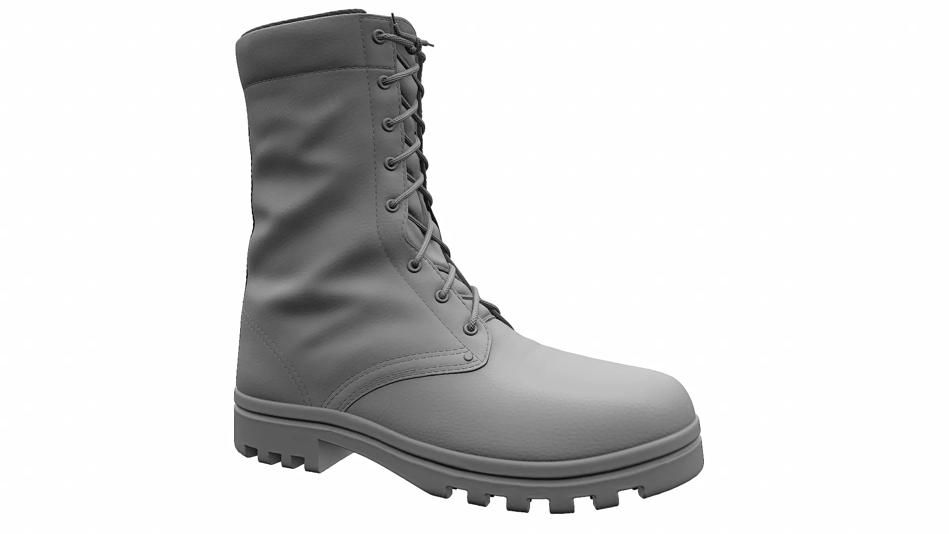 Army Boots - High Poly 3D model_0