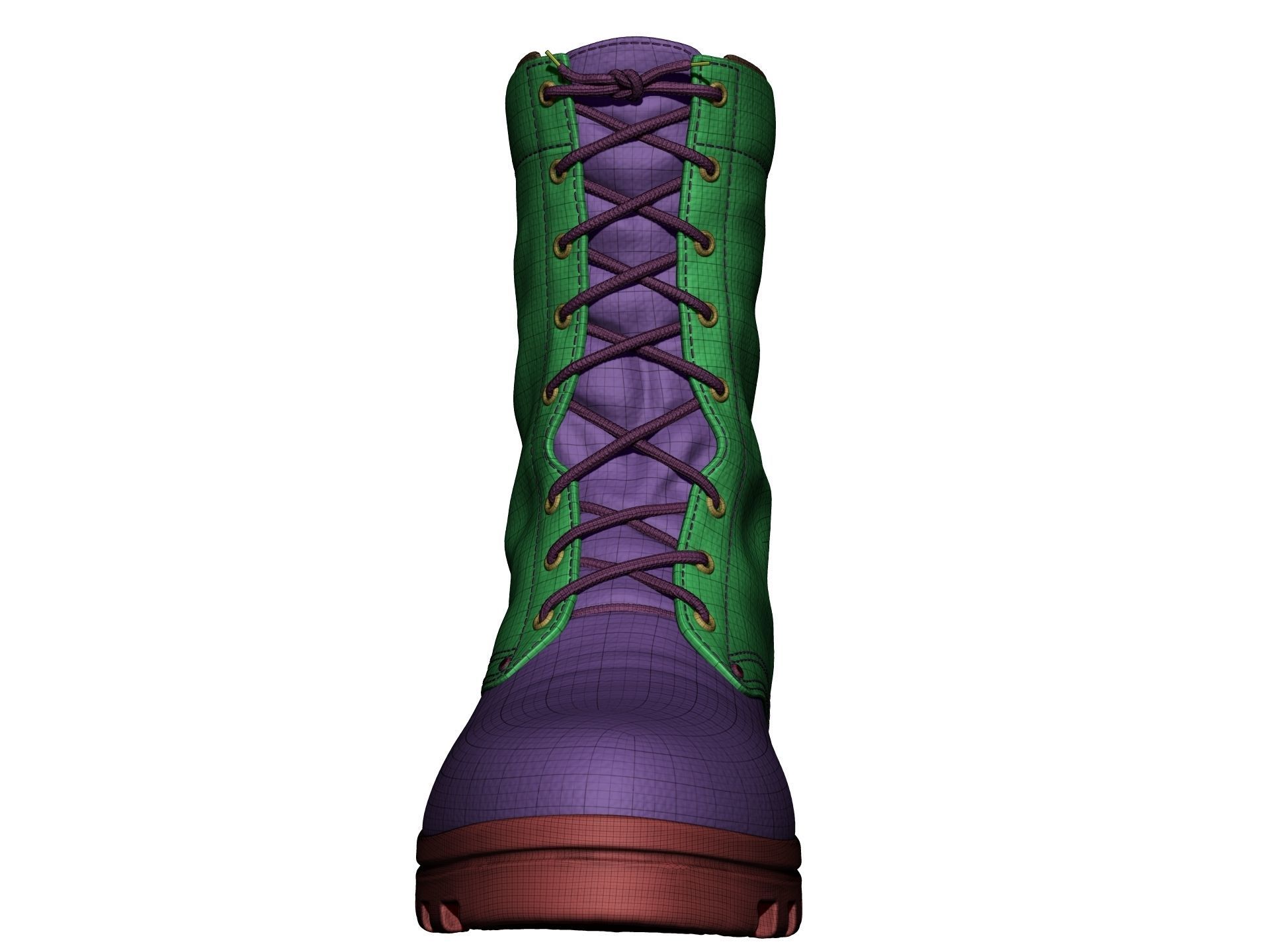 Army Boots - High Poly 3D model_24