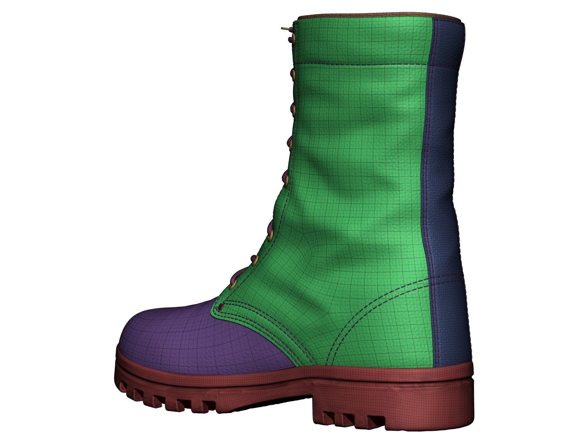 Army Boots - High Poly 3D model_21