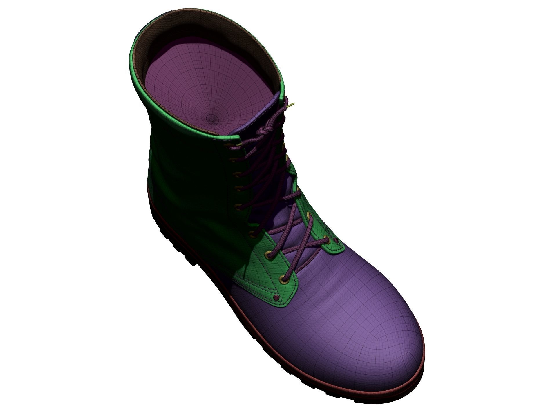 Army Boots - High Poly 3D model_25