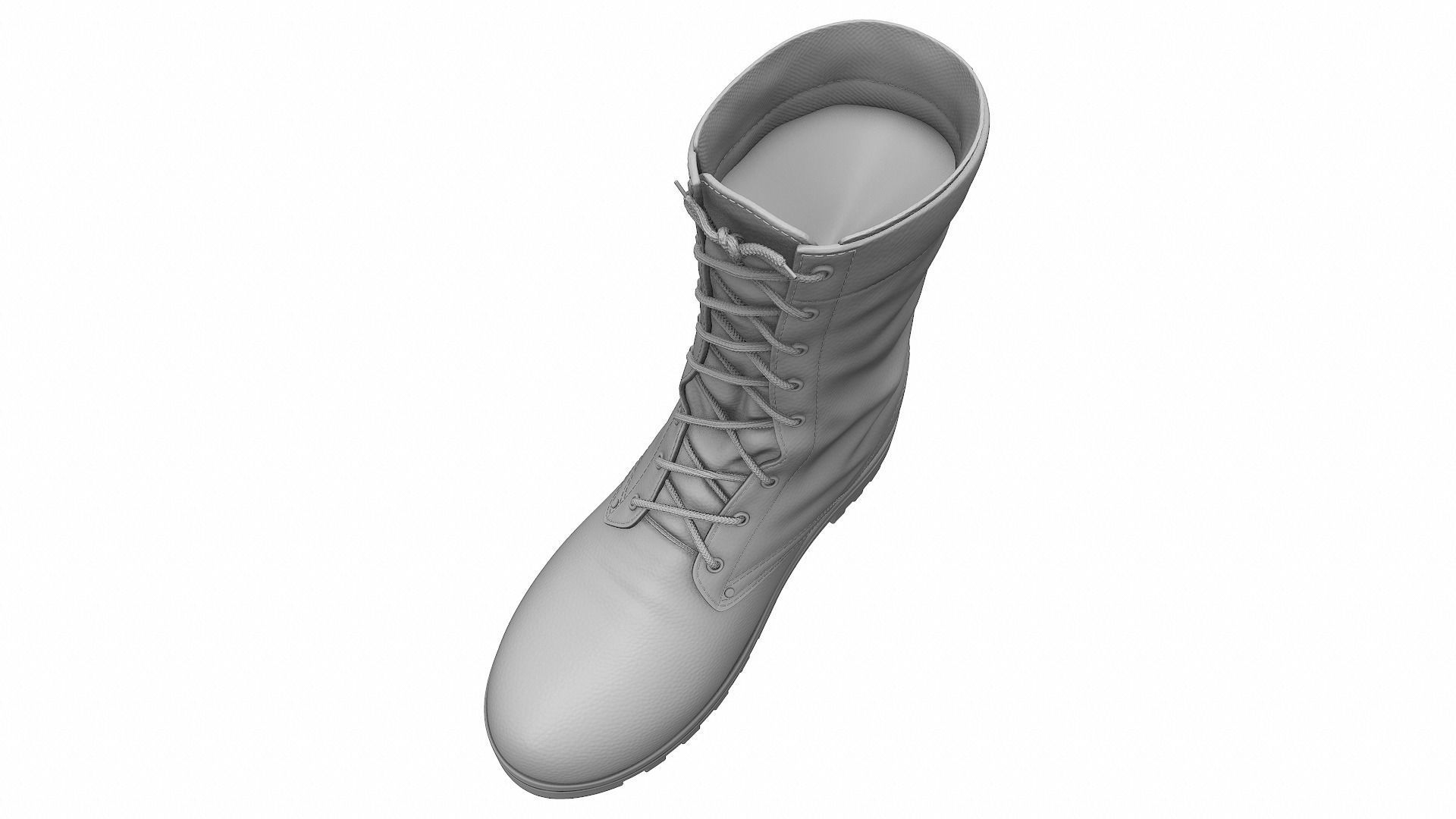 Army Boots - High Poly 3D model_13
