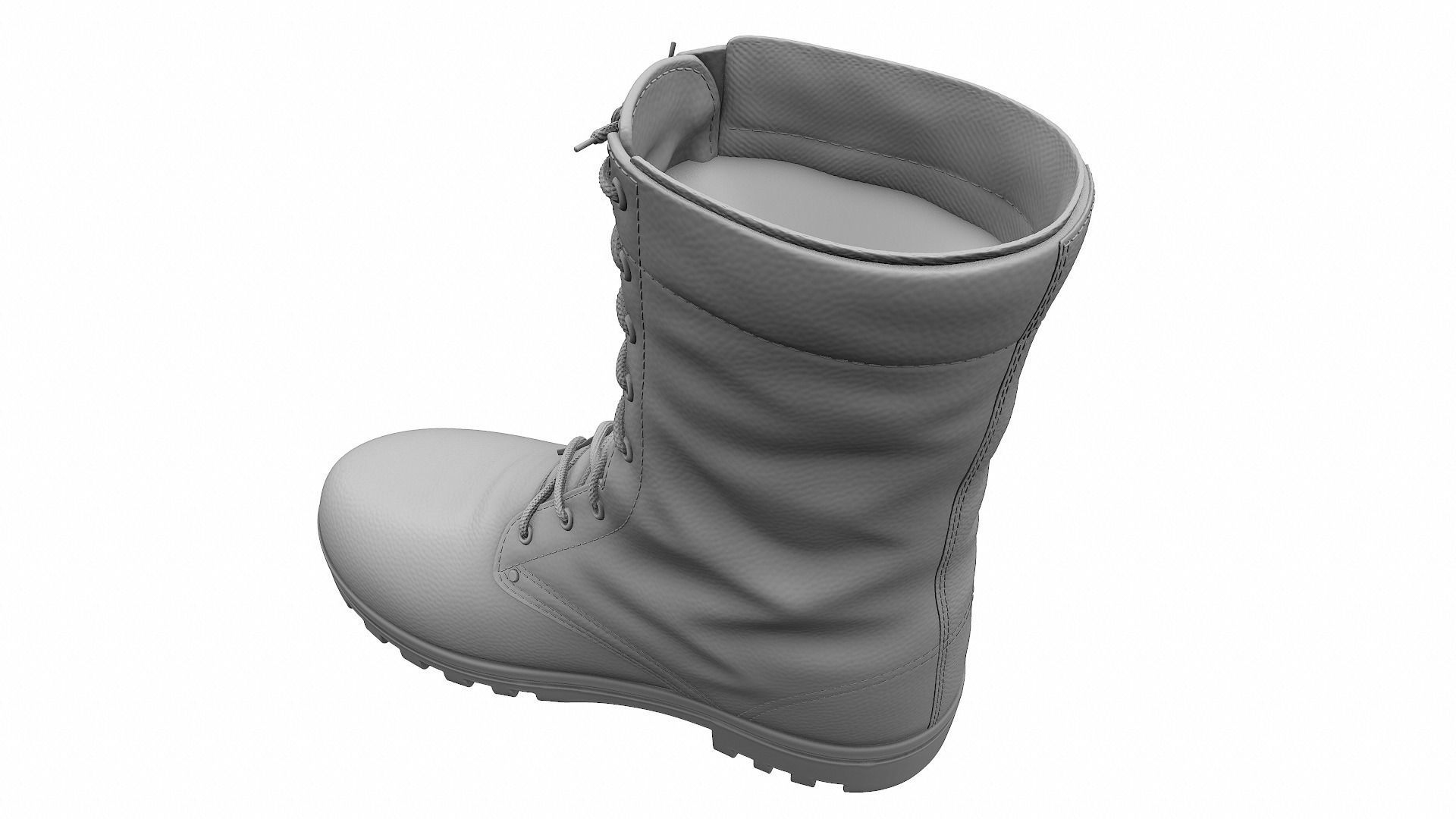 Army Boots - High Poly 3D model_12