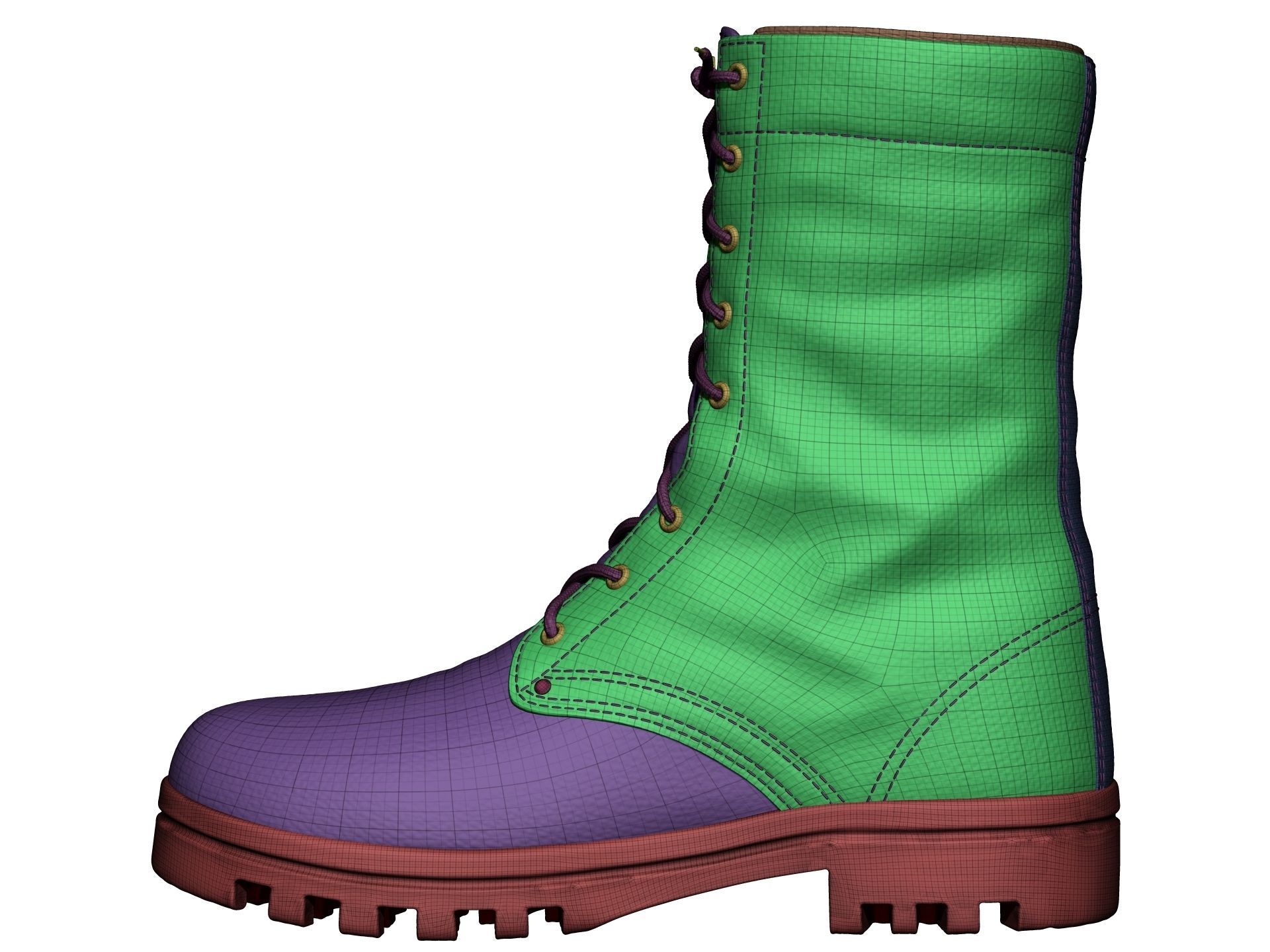 Army Boots - High Poly 3D model_22
