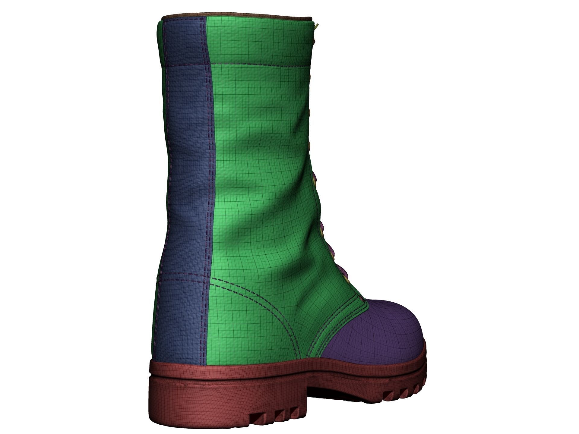 Army Boots - High Poly 3D model_19