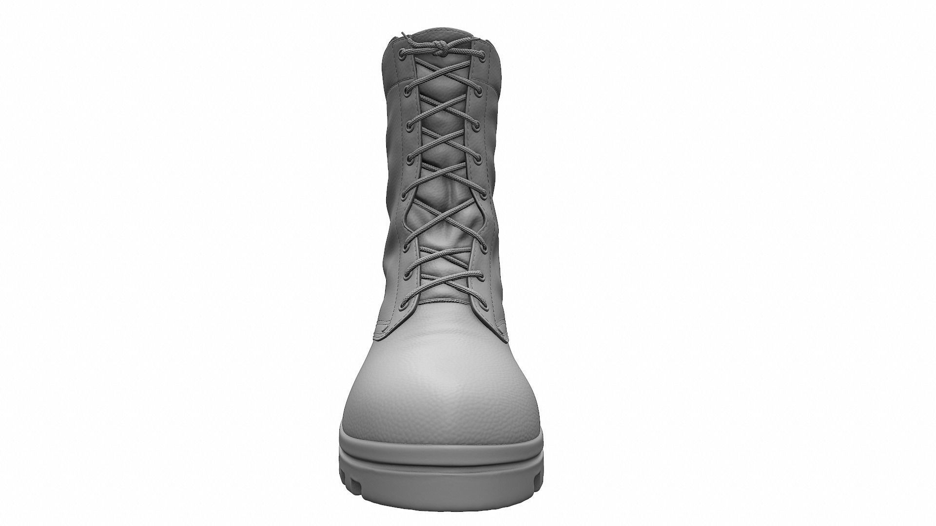 Army Boots - High Poly 3D model_9