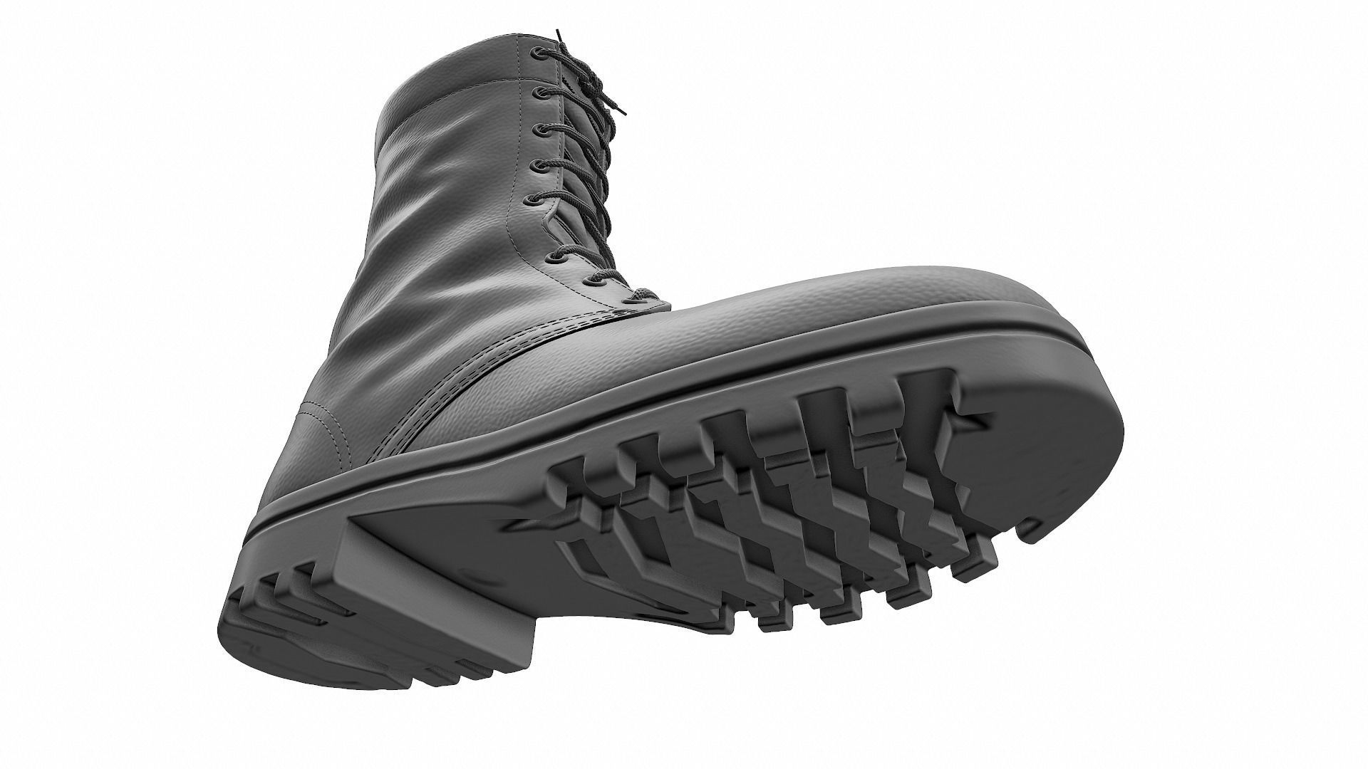Army Boots - High Poly 3D model_14