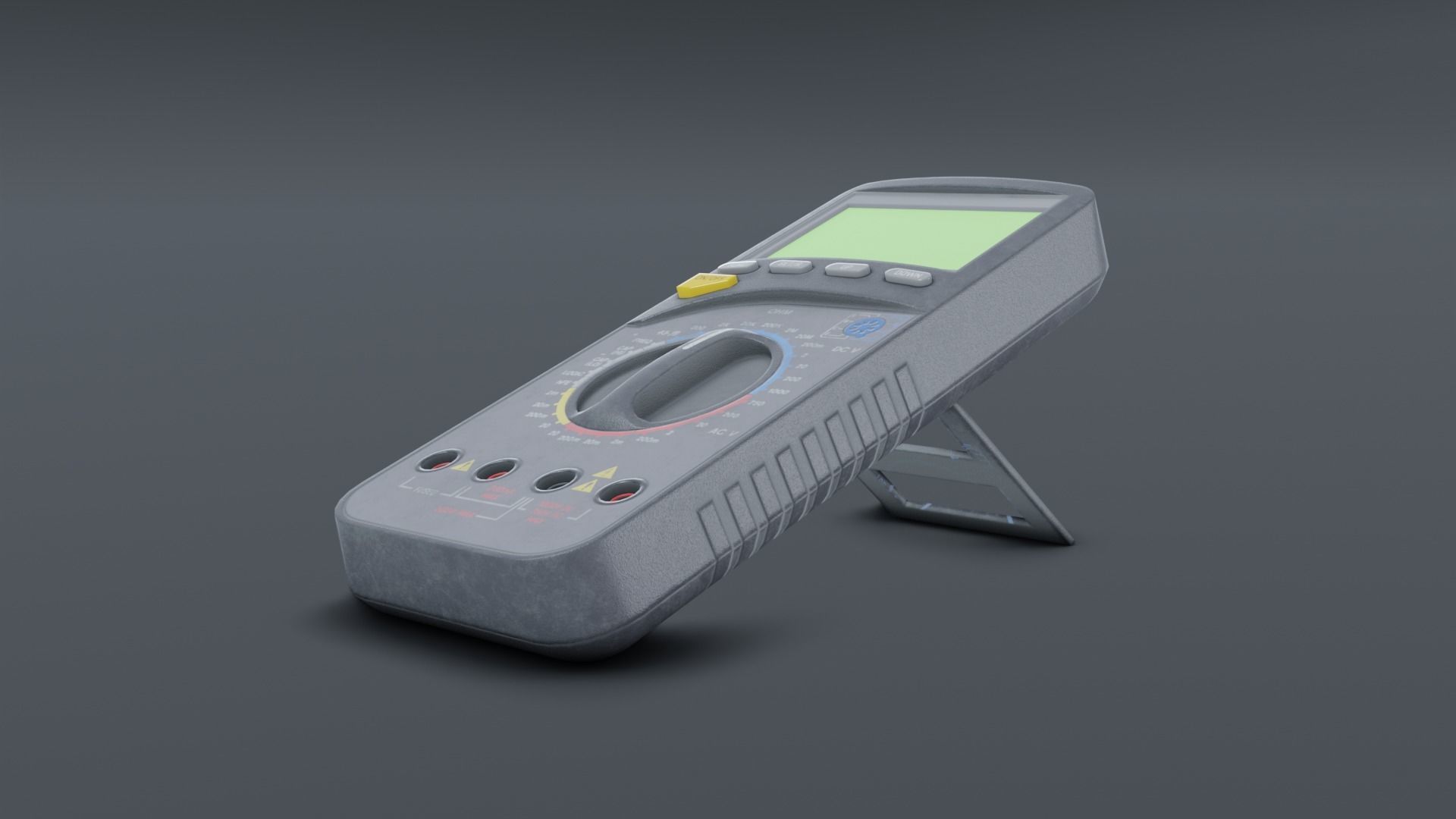 Digital Multimeter Low-poly 3D model_3