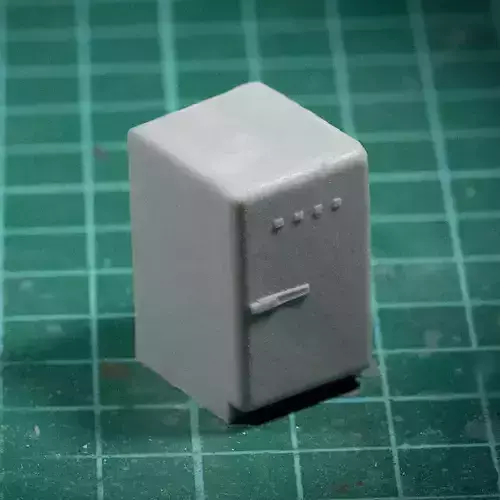 Smeg vintage refrigerator - 1-35 scale diorama accessory