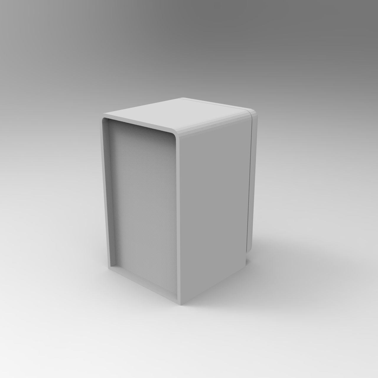 Smeg vintage refrigerator - 1-35 scale diorama accessory 3D print model_15