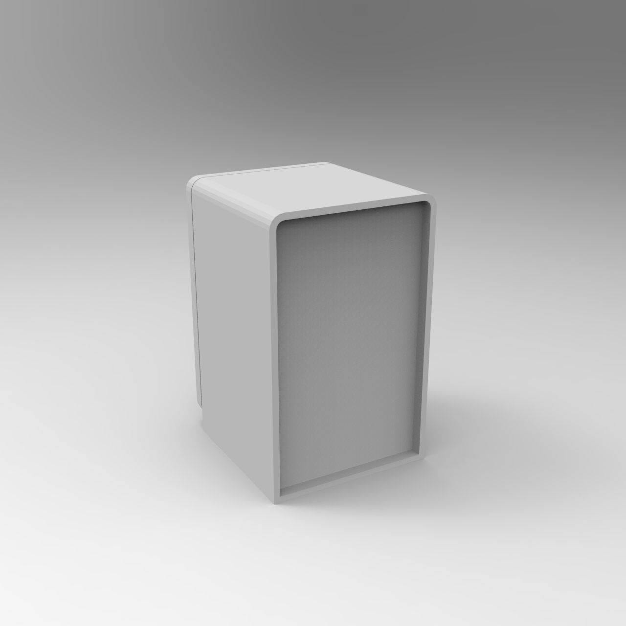 Smeg vintage refrigerator - 1-35 scale diorama accessory 3D print model_9