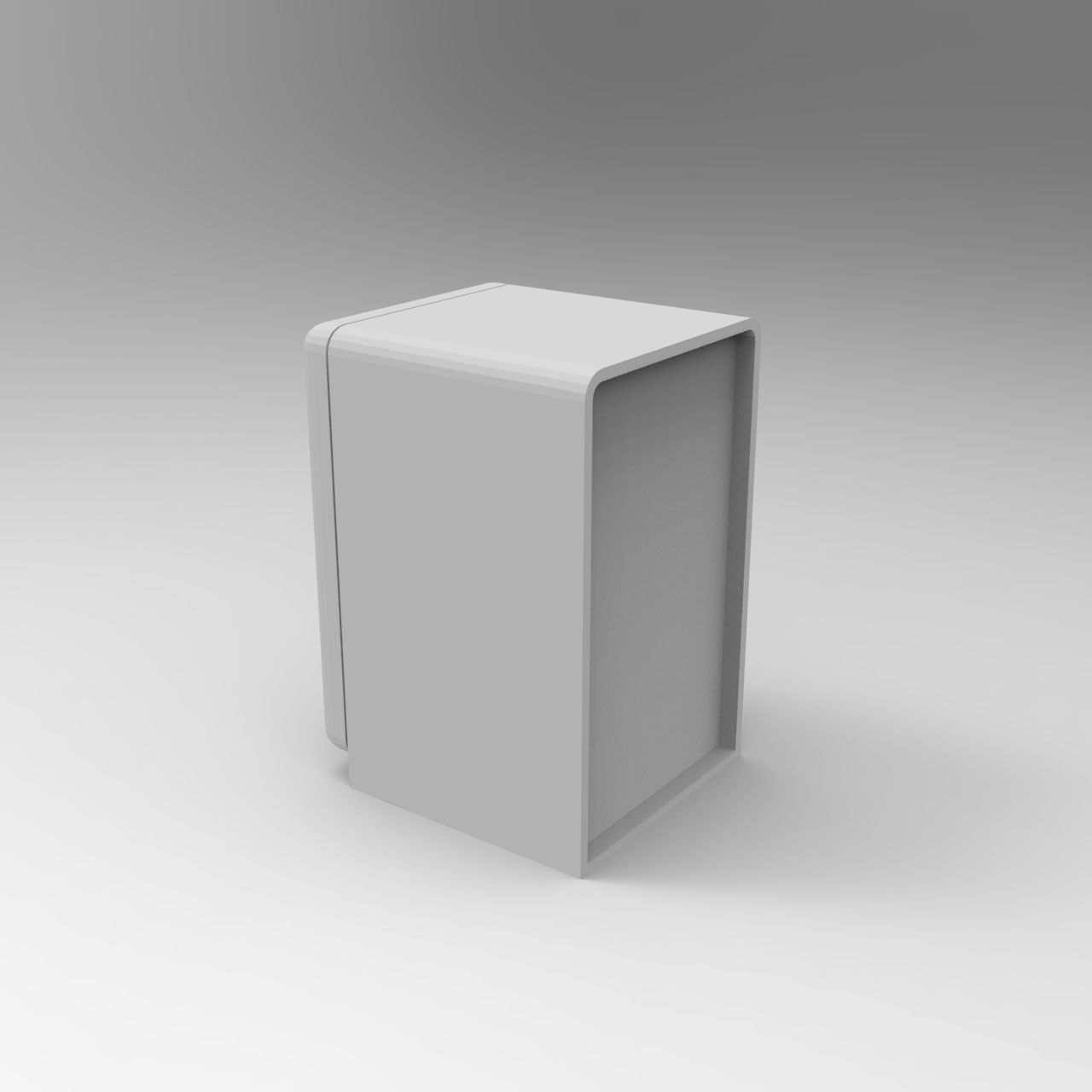 Smeg vintage refrigerator - 1-35 scale diorama accessory 3D print model_11