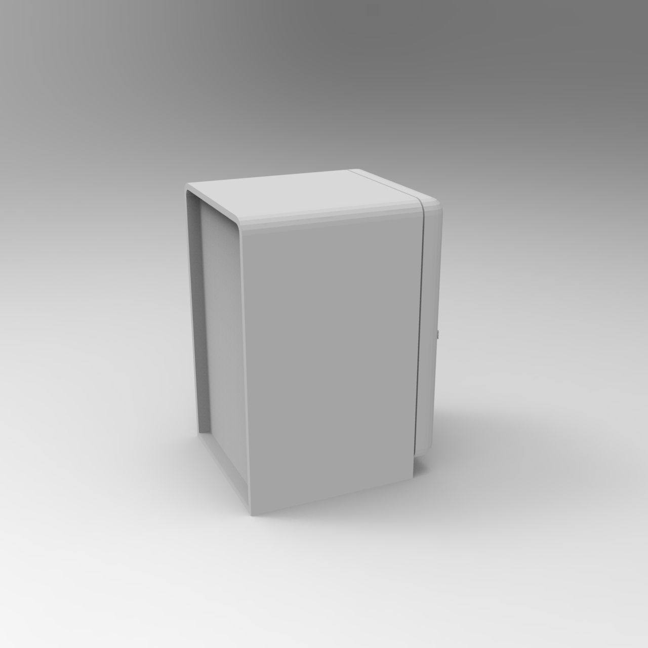 Smeg vintage refrigerator - 1-35 scale diorama accessory 3D print model_18