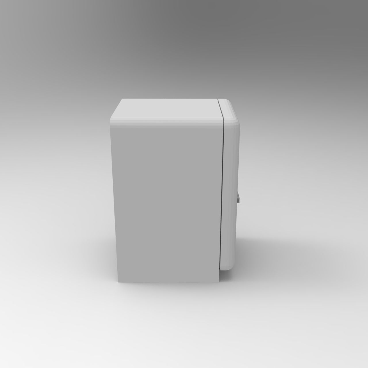 Smeg vintage refrigerator - 1-35 scale diorama accessory 3D print model_16