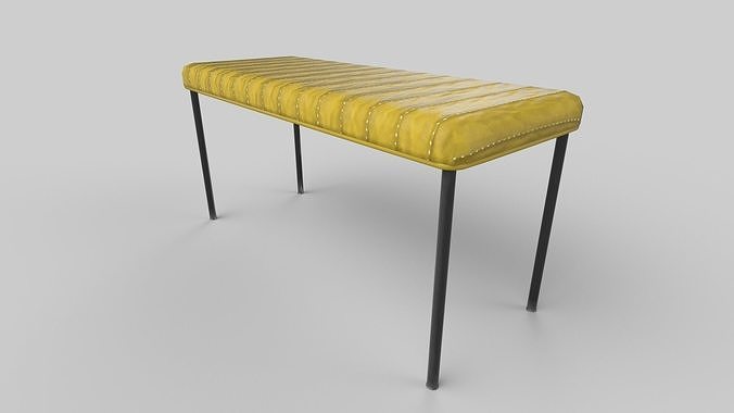 stool bench with legs 3D model