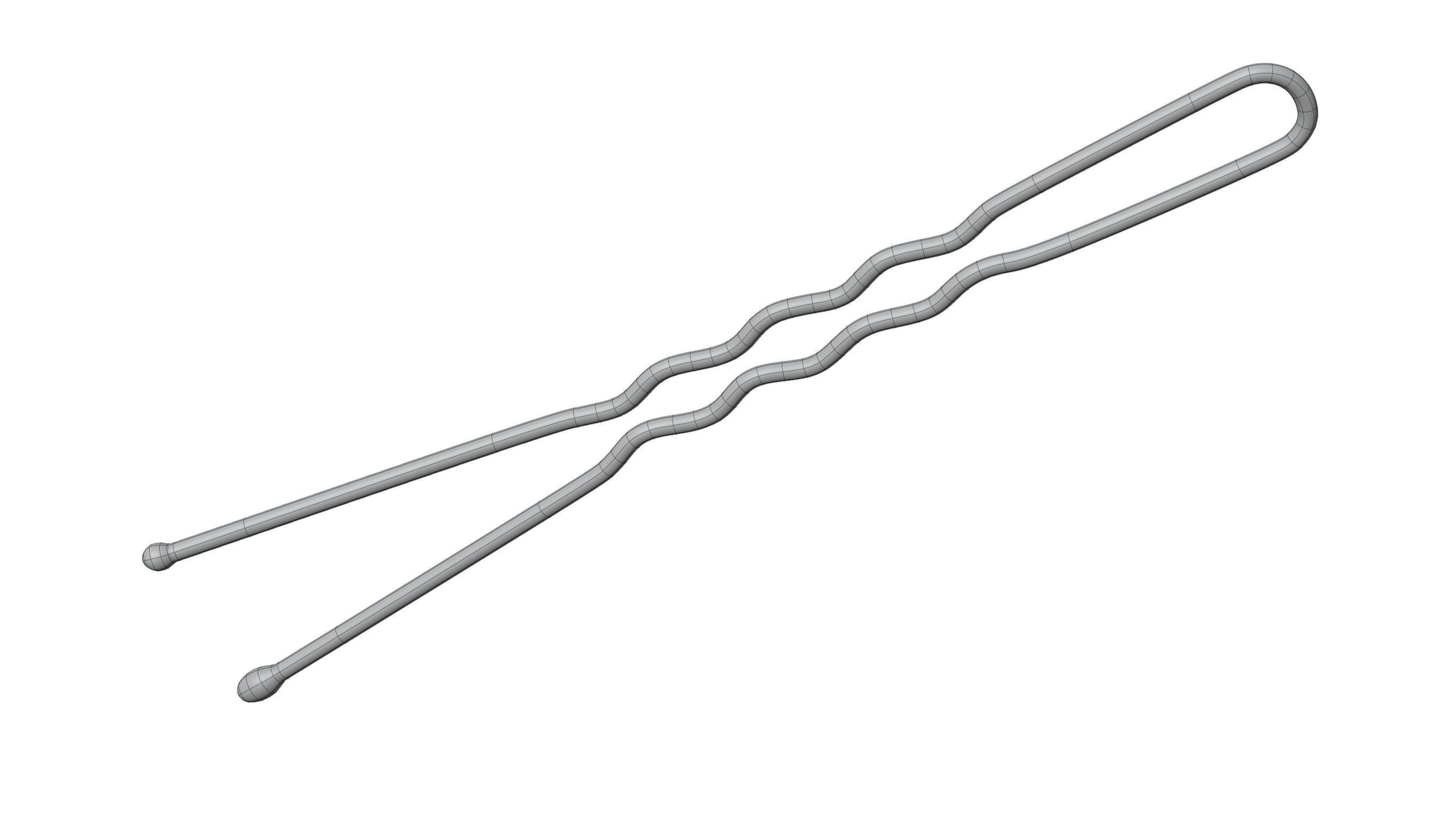 Bobby Pin 3D model_12