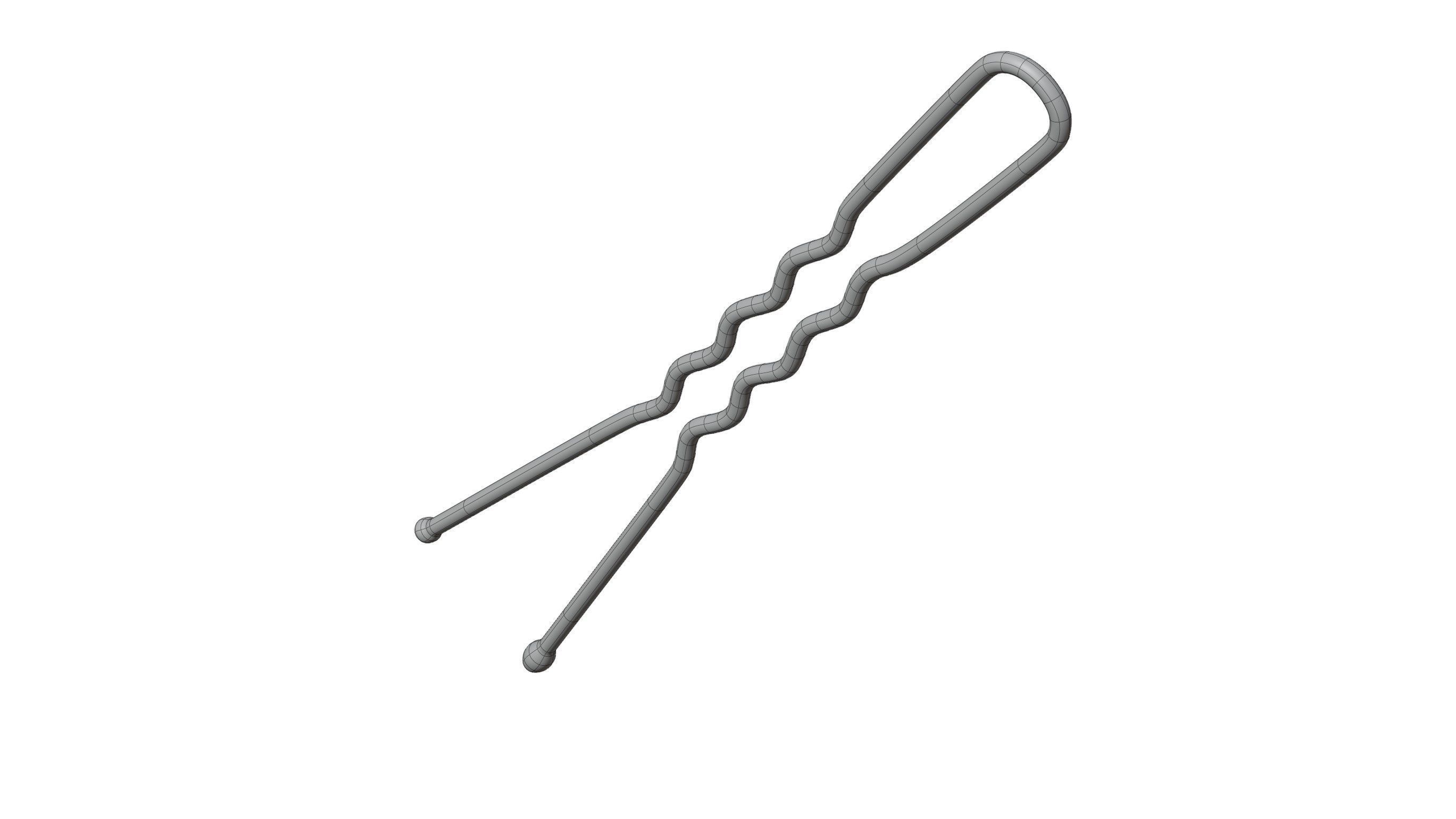 Bobby Pin 3D model_11