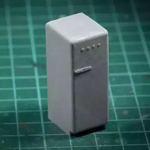 Smeg vintage refrigerator - 1-35 scale diorama accessory