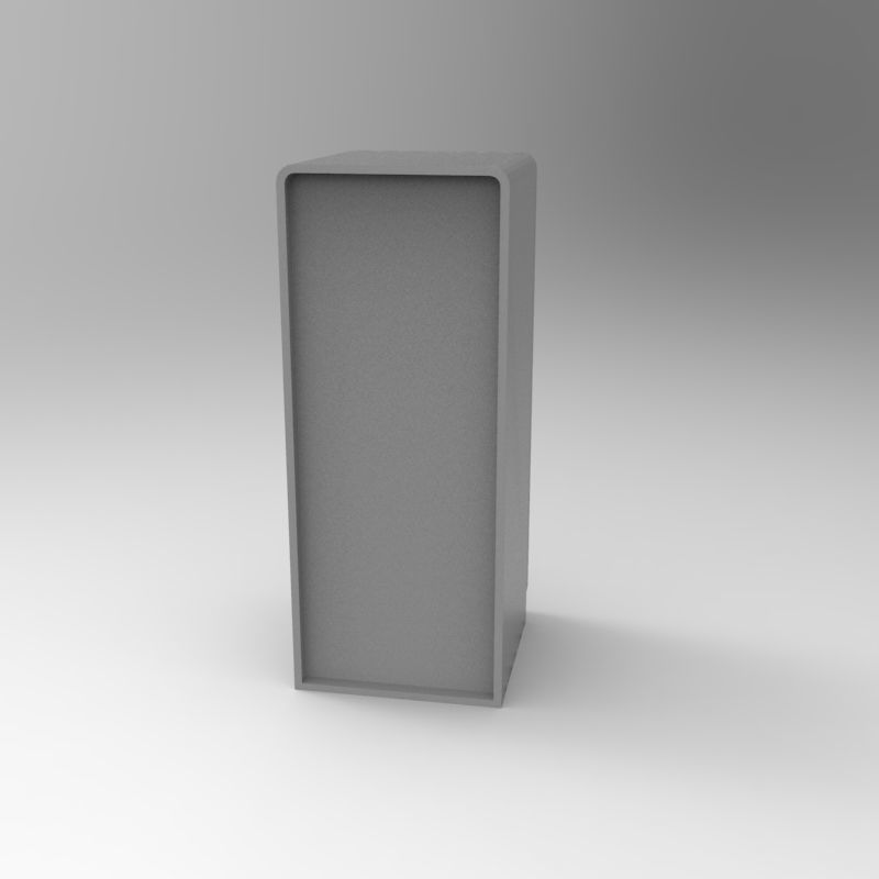 Smeg vintage refrigerator - 1-35 scale diorama accessory 3D print model_18