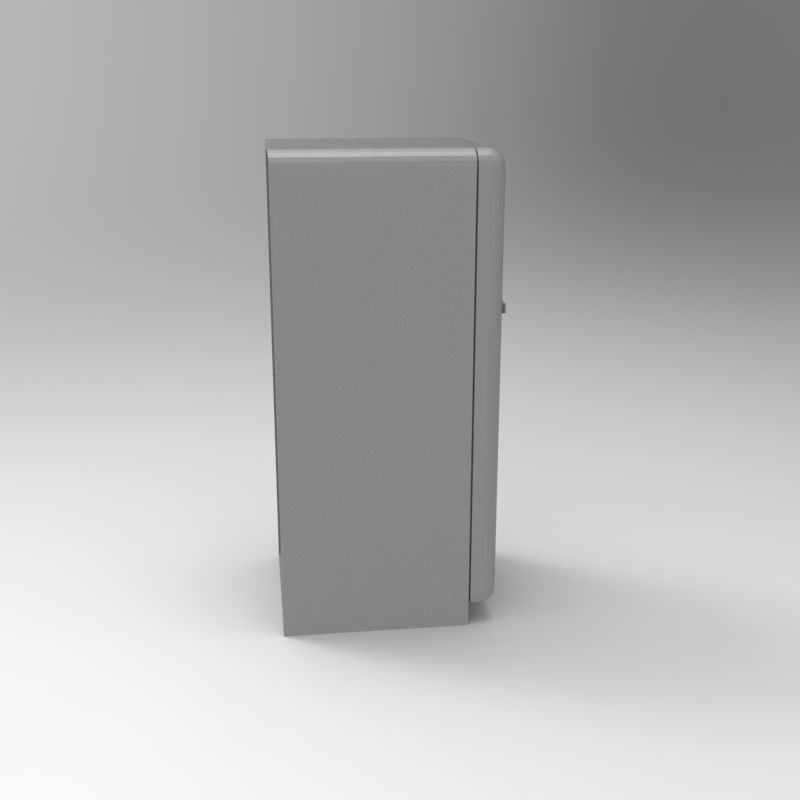 Smeg vintage refrigerator - 1-35 scale diorama accessory 3D print model_17