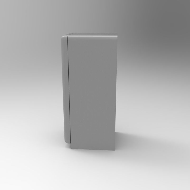 Smeg vintage refrigerator - 1-35 scale diorama accessory 3D print model_19