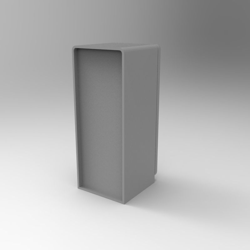 Smeg vintage refrigerator - 1-35 scale diorama accessory 3D print model_12