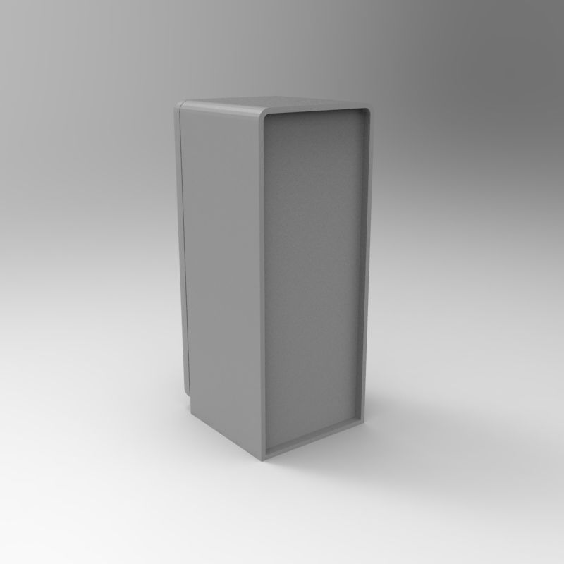 Smeg vintage refrigerator - 1-35 scale diorama accessory 3D print model_10