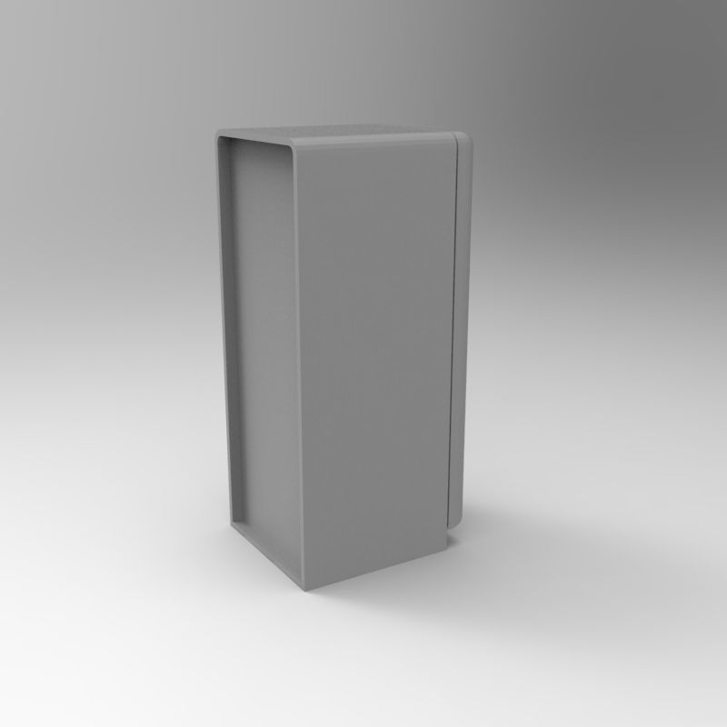 Smeg vintage refrigerator - 1-35 scale diorama accessory 3D print model_15