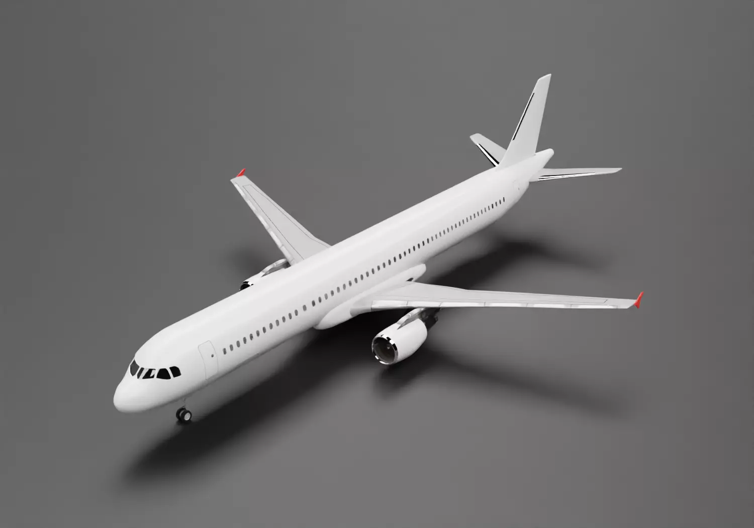 Airbus A321-200  3D model_0