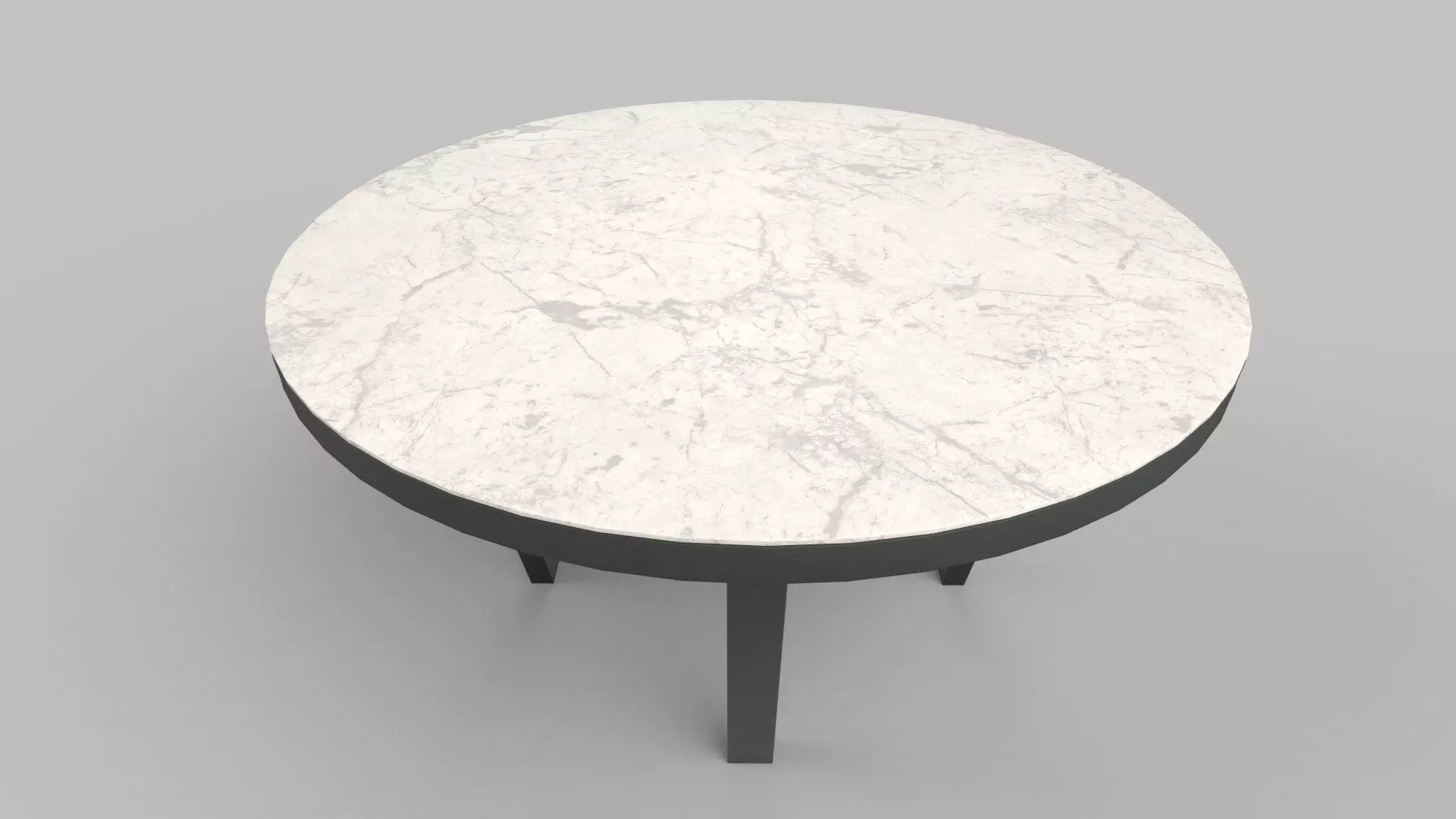 table round marble with legs 3D model_0